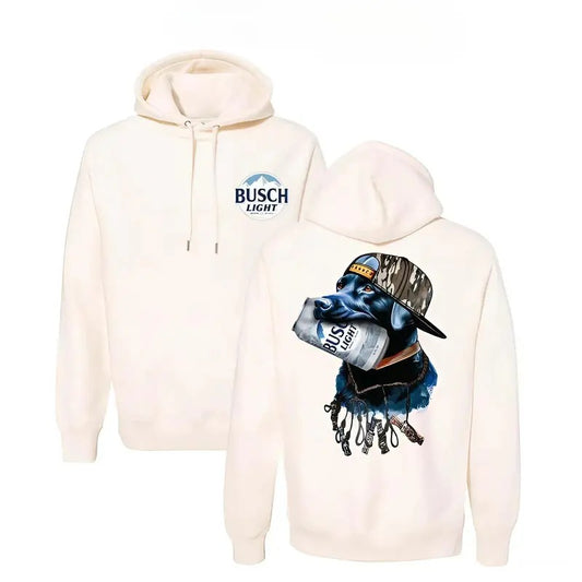 Bush Light Dog Hunting HFN Hoodie, Outdoors Funny Beer Hoodie Printed Tops, Unisex Shirts For Men, For Women, Soft Cotton...