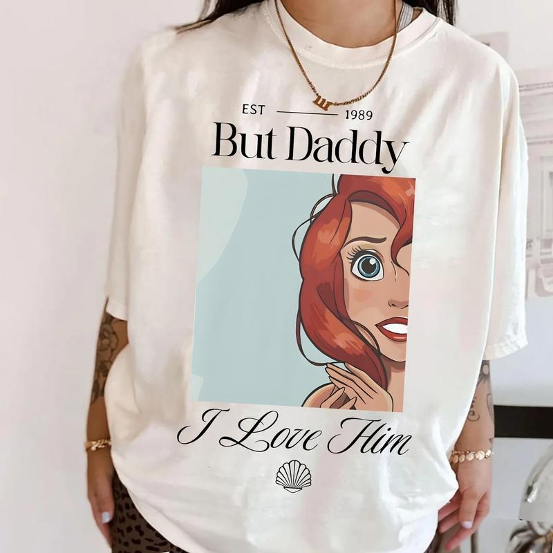 But Daddy I Love Him Mermaid T-Shirt, Princess Mermaid Sweatshirt, Princess Magic World Shirt, Mermaid Tee Shirt, Girl...