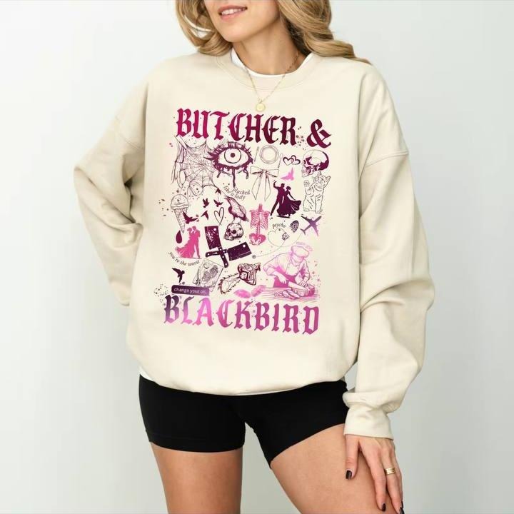 Butcher & Blackbird  Sweatshirt, Butcher And Blackbird Shirt, Book Sweatshirt,Dark Romance Hoodie | WearSparks.com