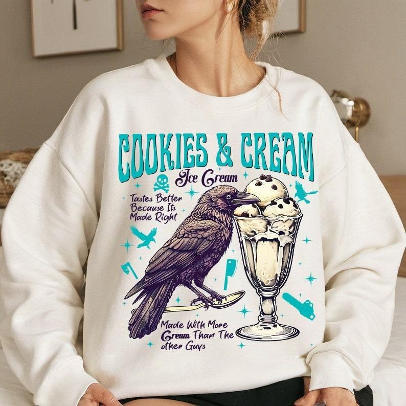 Butcher Blackbird Dark Romance Sweatshirt, T-shirt, Hoodie, Cookie & Cream Ice Cream Shirt, Brynne Inspired Book Shirt,...