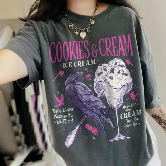 Butcher Blackbird Dark Romance T-Shirt, Cookie & Cream Ice Cream T Shirt, Brynne Inspired Book Shirt, Gift For Book Lover...