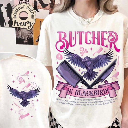 Butcher Blackbird Shirt, Dark Romance Apparel, Brynne Weaver Inspired, Smut Gift, Bookish Gifts for Readers,Scythe &...