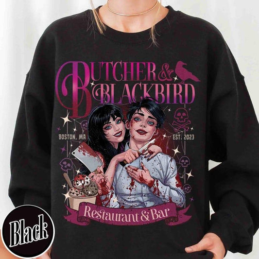 Butcher and Blackbird Sweatshirt,Butcher and Blackbird Shirt,Book Lover Gift,Dark Romance Social Club, Bookish Shirt,...