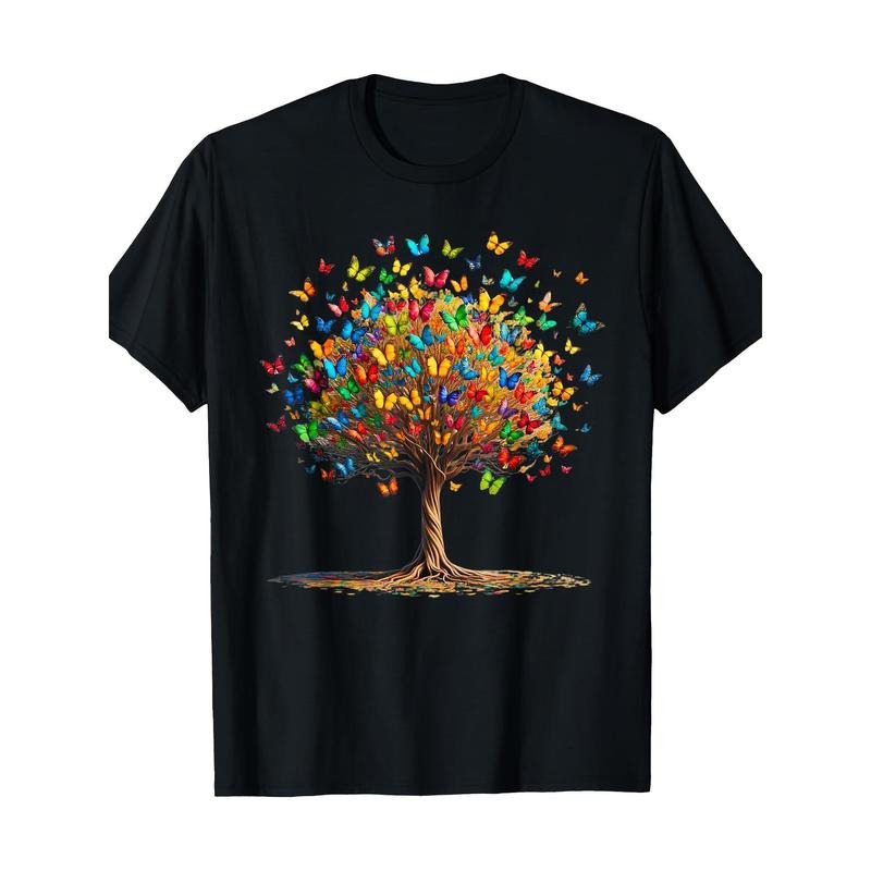 Butterfly Tree Natural Butterfly Lover Lepidoptera T-shirt -100% cotton Made in USA Hoodie, Sweatshirt | WearSparks.com