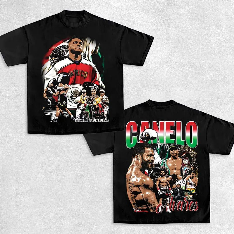 CANELO-SAUL ALVAREZ TEE ,Boxing T-shirt, Fighter Tee, Boxer Shirt, Sports Shirt, Vintage Boxing Tee, Graphic Boxing Champ...