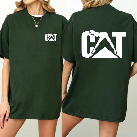 CAT T-Shirt - Unique Minimalist Design Featuring Bold Silhouette Graphics, Perfect for Casual Style and Everyday Comfort,...
