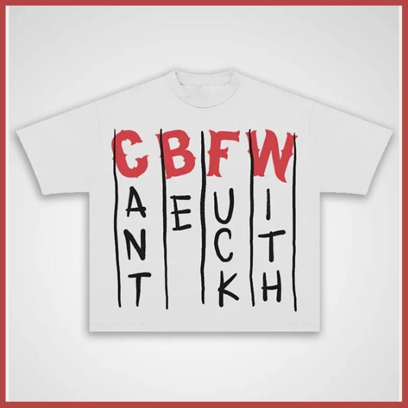 CBFW Graphic Print Cotton T-shirt Casual Oversized Y2k Streetwear Top Graphic Tee for Men Women Hoodie, Sweatshirt