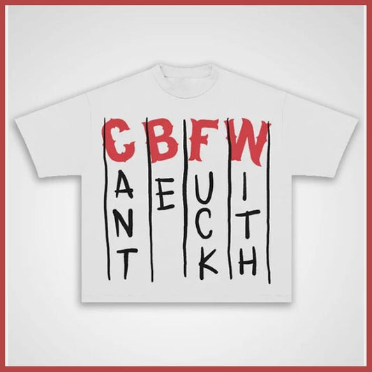 CBFW Graphic Print Cotton T-shirt Casual Oversized Y2k Streetwear Top Graphic Tee for Men Women Hoodie, Sweatshirt