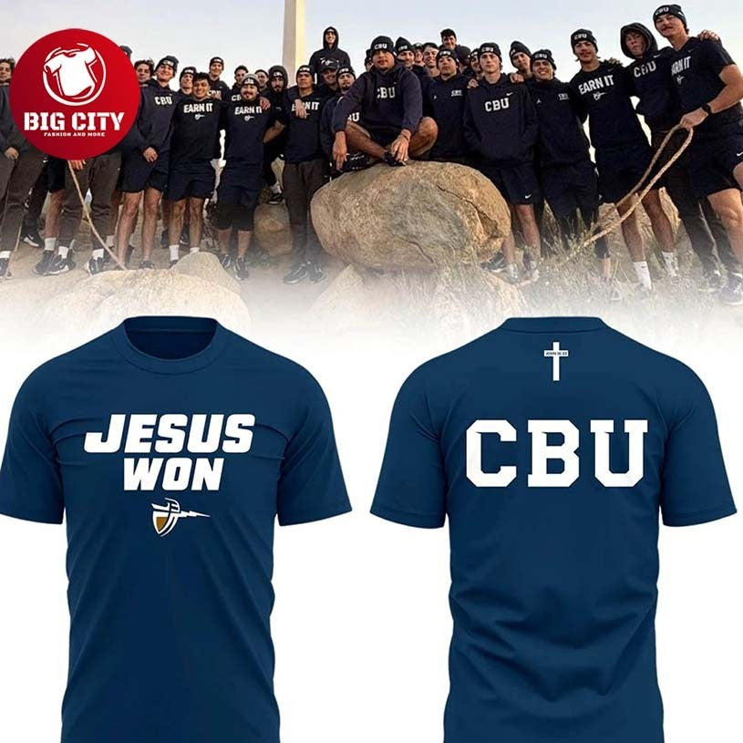 CBU Baseball JESUSWON Two Sided Shirt