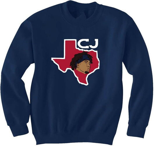 CJ Stroud Houston Texans Texas Outline Sweatshirt T-Shirts, Hoodie | WearSparks.com