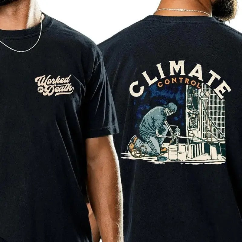 CLIMATE CONTROL t-shirt, Gift for Dad, Gift for Mom, Gift for him, gift for her, birthday gift, Gift for friends, Y2k...