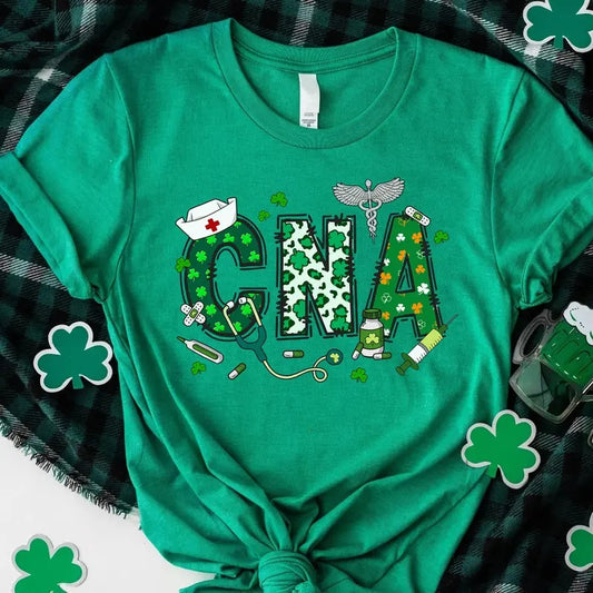 CNA St. Patrick's Day Shirt - Lucky Nurse Tee - Shamrock Medical T-Shirt for Certified Nursing Assistants Hoodie, Sweatshirt