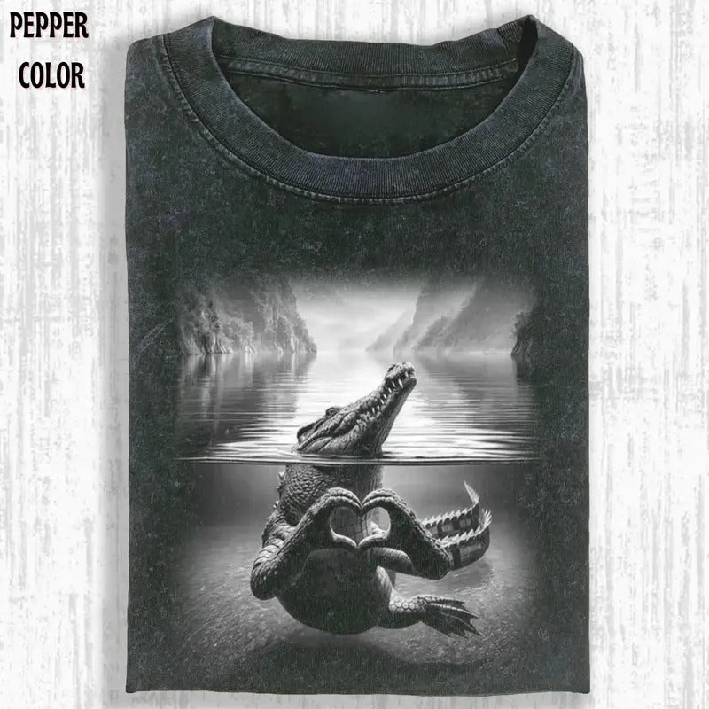 CROCODILES T-SHIRT - Funny Graphic Tee for Men - Cotton, Polyester Hoodie, Sweatshirt | WearSparks.com