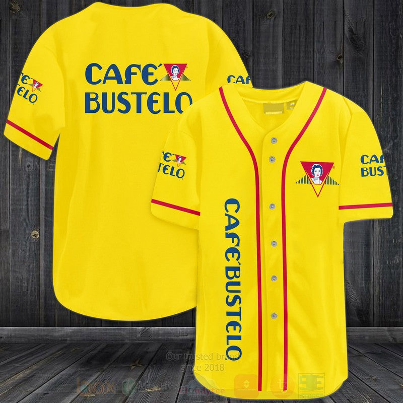 FASHION Cafe Bustelo Baseball Jerseys Botton Shirt