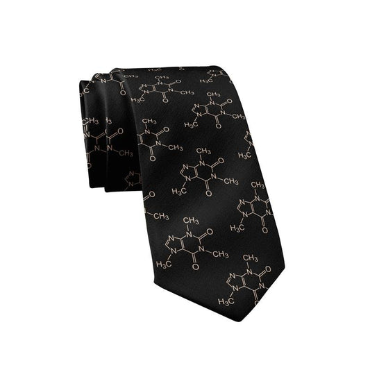 Caffeine Molecules Necktie Funny Neckties for Men Coffee Tie Novelty Ties for Guys Funny Ties T-Shirts, Hoodie, Sweatshirt