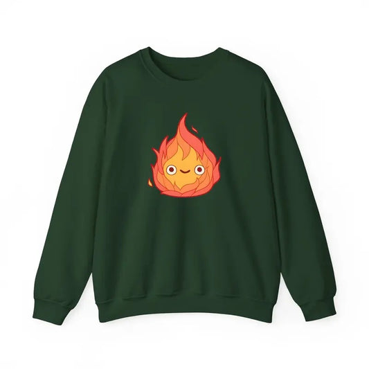 Calcifer Sweatshirt, Howls Moving Castle Shirt, Studio Ghibli Sweatshirt, Howl And Sophie, Anime Gift For Fan Hoodie