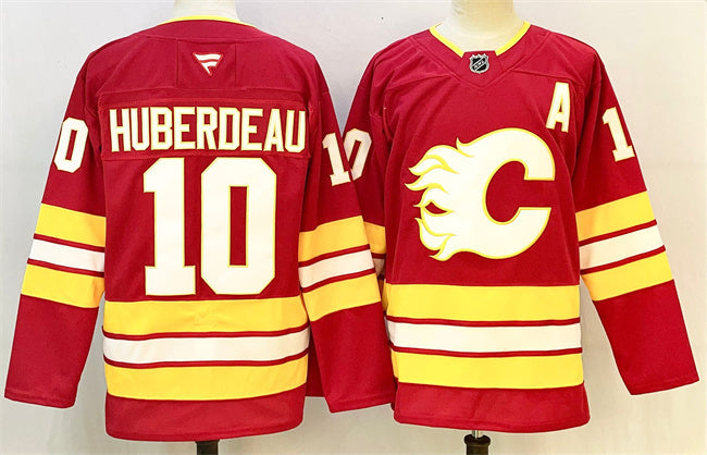 Calgary Flames #10 Jonathan Huberdeau Jonathan Huberdeau Red 2024-25 Home