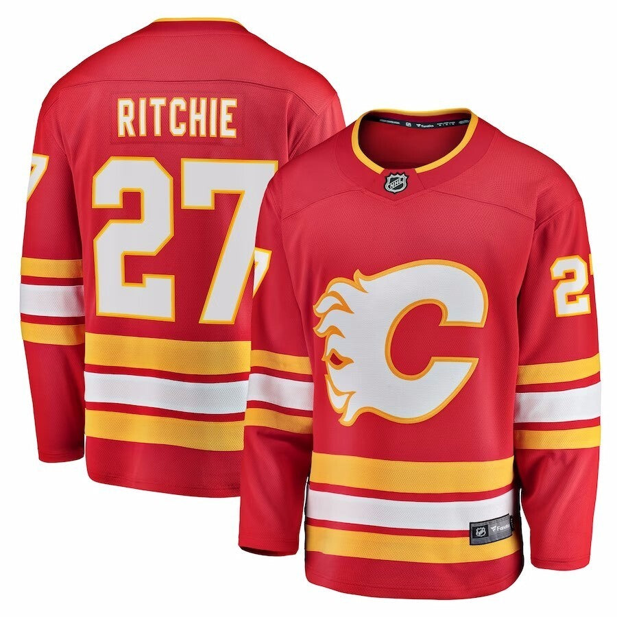 Calgary Flames #27 Nick Ritchie Branded Home Breakaway Jersey - Red