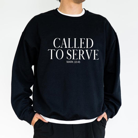 Called To Serve Sweatshirt, Bible Verse Men Crewneck, God Lover Long Sleeved Pullover, Christian Sweater, Religious...