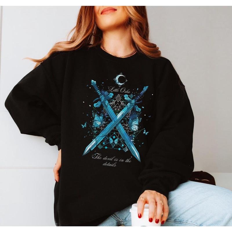 Callie Hart Quicksilver Sweater, Little Osha Graphic, Stylish Bookish Apparel, Sweatshirt, T-shirt, Hoodie | WearSparks.com