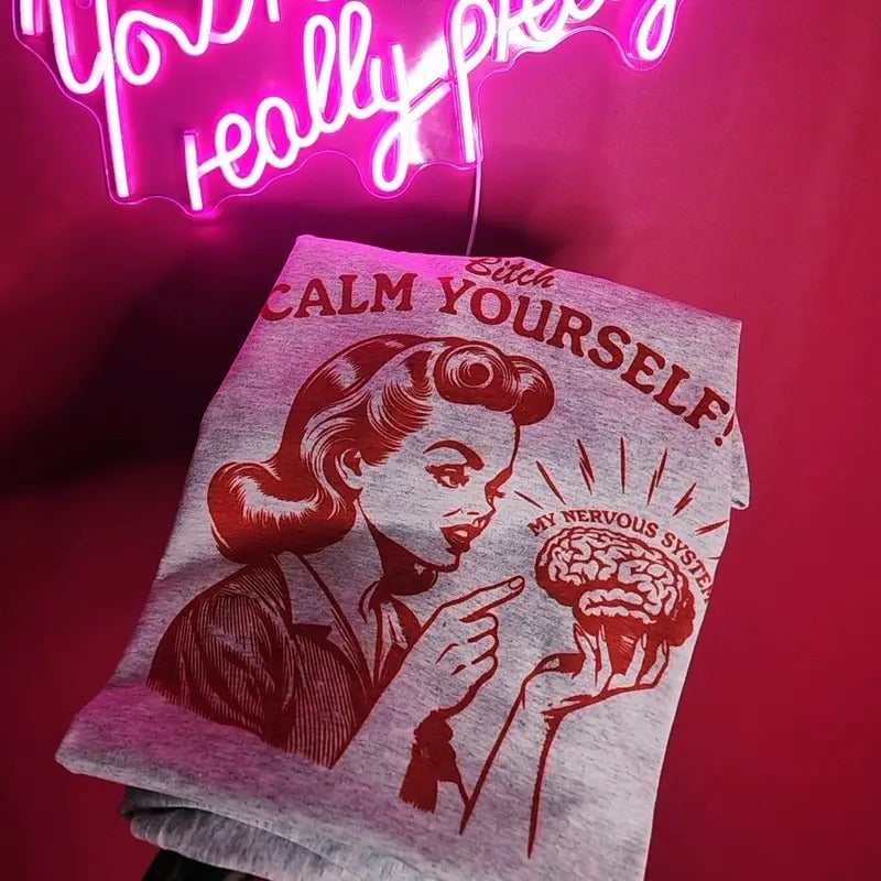 Calm yourself Funny Graphic Tee, Unisex Fit Hoodie, Sweatshirt | WearSparks.com