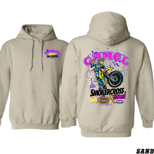 Camel Smokercross Xtreme Hoodie - Hoodies for Country Girls, Vintage Racing Design, Camel Racing Sweatshirt, Off-Road...