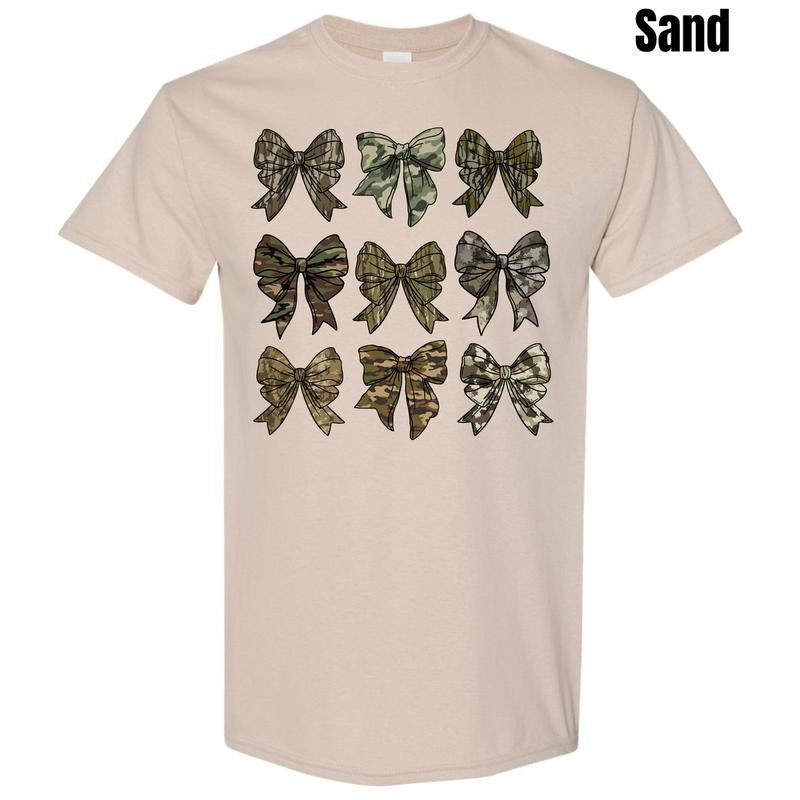 Camo Coquette Collage Gildan Short Sleeve T-Shirt 'NLB' Hoodie, Sweatshirt | WearSparks.com