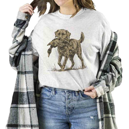 Camo Dog with Mallard Duck Hunting T-shirt Swweatshirt Hoodie Hunting Womens Hunting Duck Camo Retro Sweatshirt