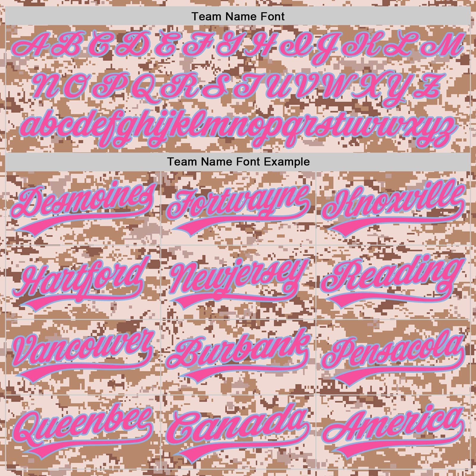 Custom Camo Pink-Light Blue Authentic Salute To Service Baseball Jersey