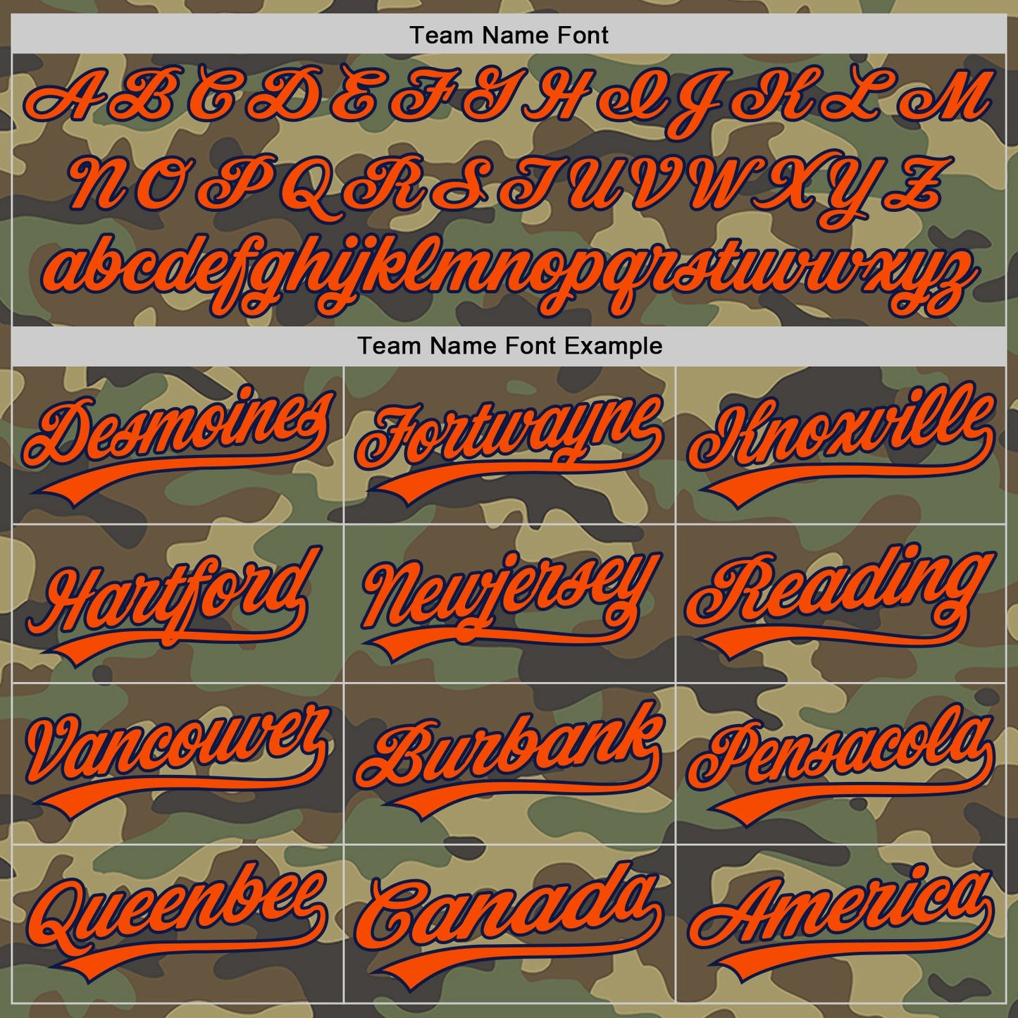 Custom Camo Orange-Navy Authentic Salute To Service Baseball Jersey