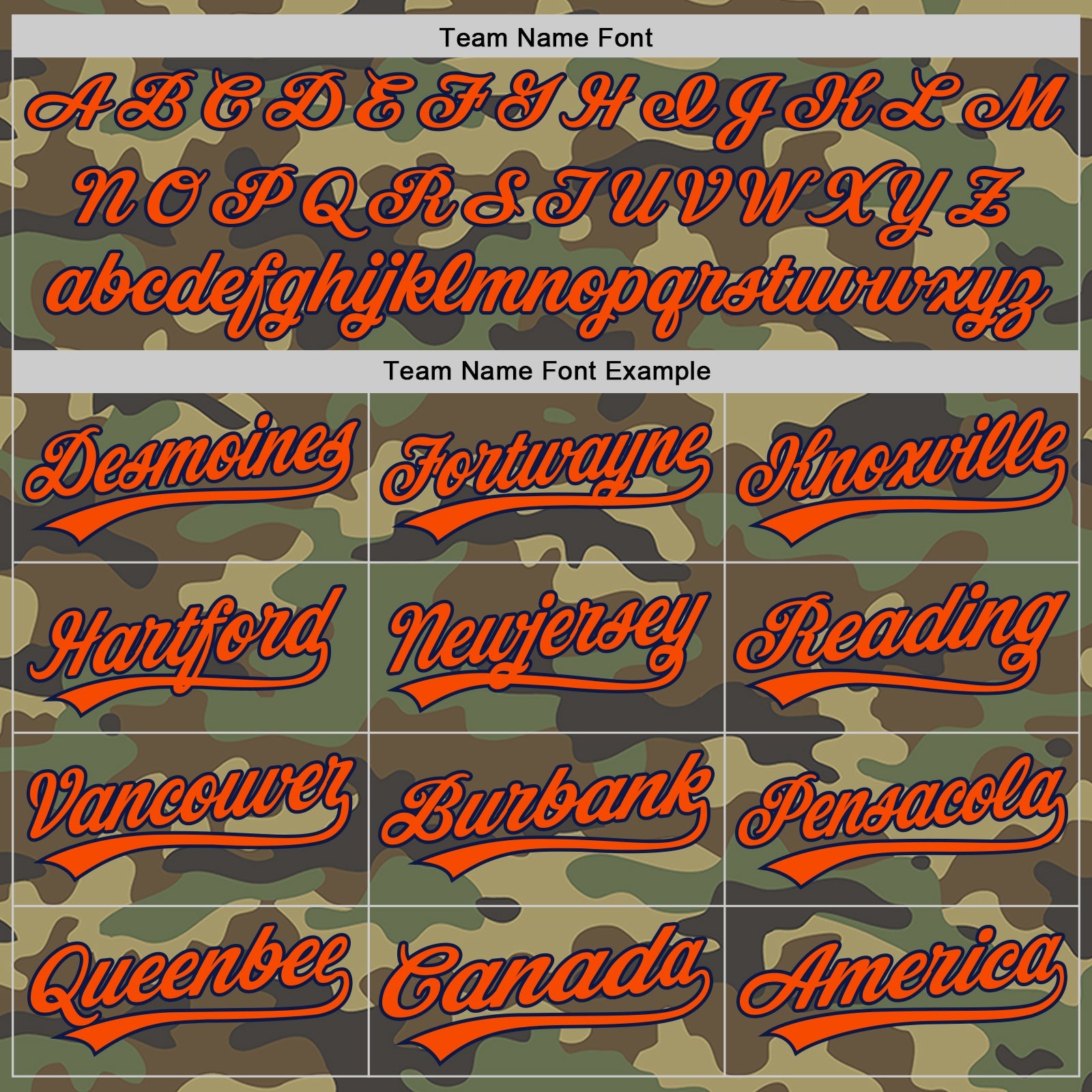 Custom Camo Orange-Navy Authentic Salute To Service Baseball Jersey