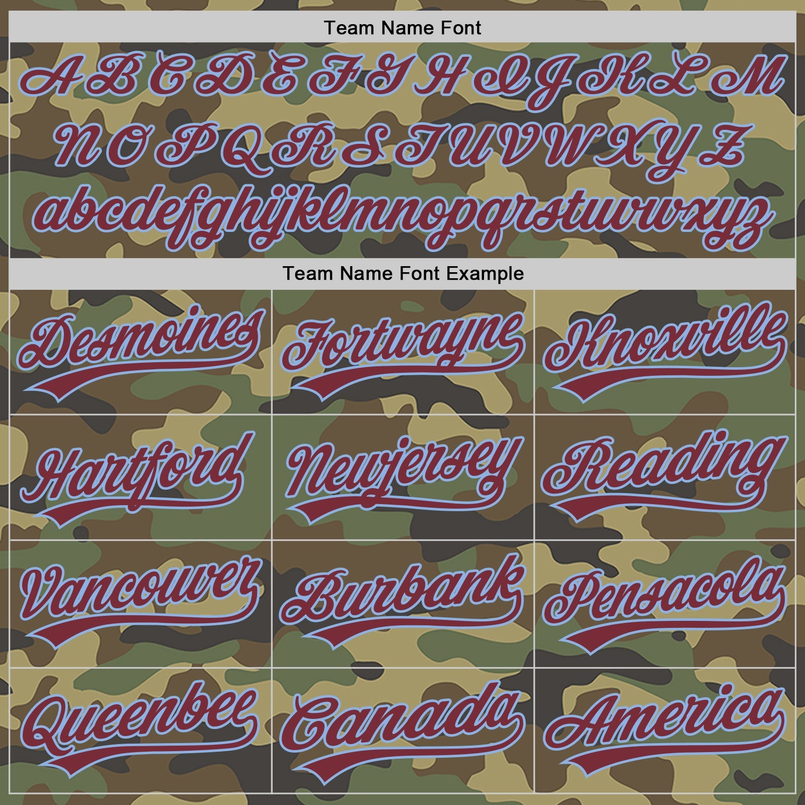 Custom Camo Burgundy-Light Blue Authentic Salute To Service Baseball Jersey