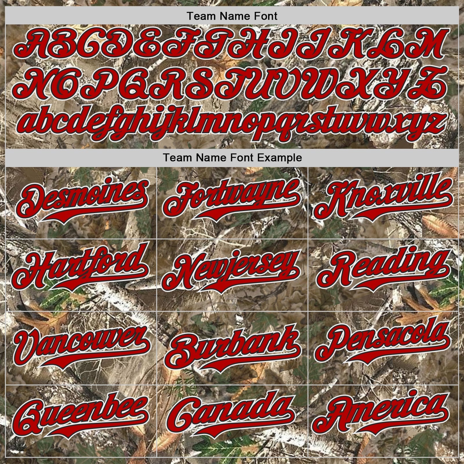 Custom Camo Red Black-White Woodland Forest Camouflage Authentic Salute To Service Baseball Jersey