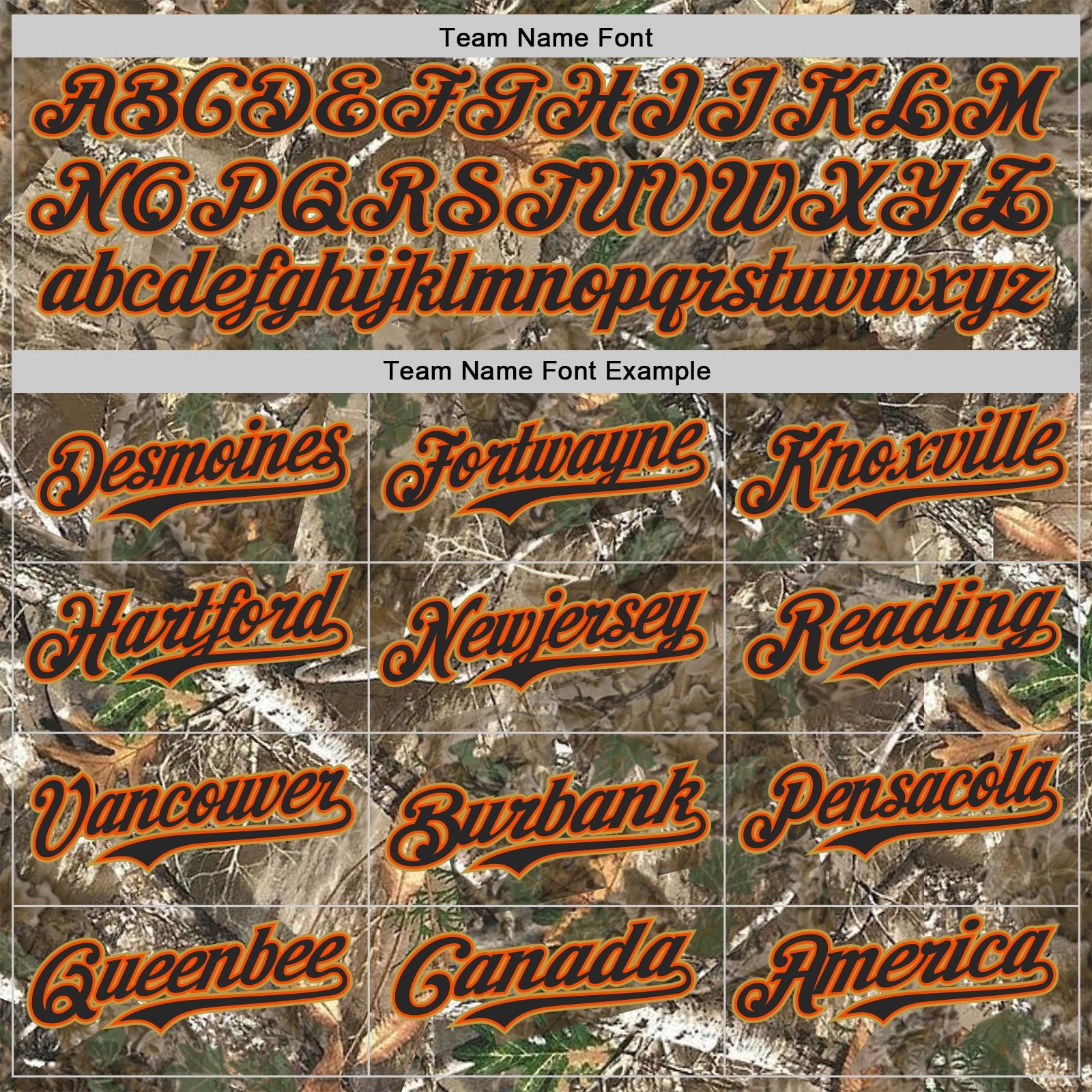 Custom Camo Black Orange-Old Gold Woodland Forest Camouflage Authentic Salute To Service Baseball Jersey