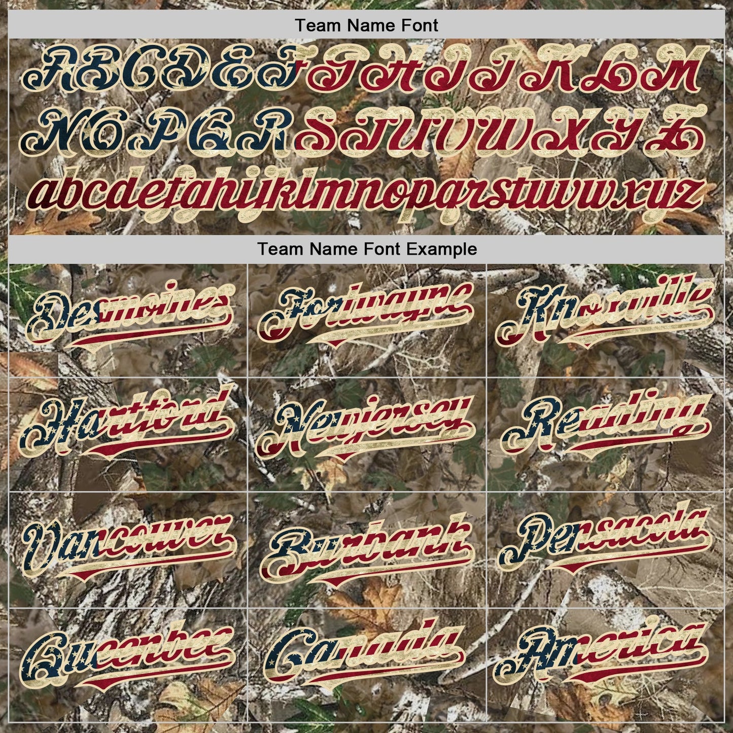 Custom Camo Vintage USA Flag-Cream Woodland Forest Camouflage Authentic Salute To Service Baseball Jersey
