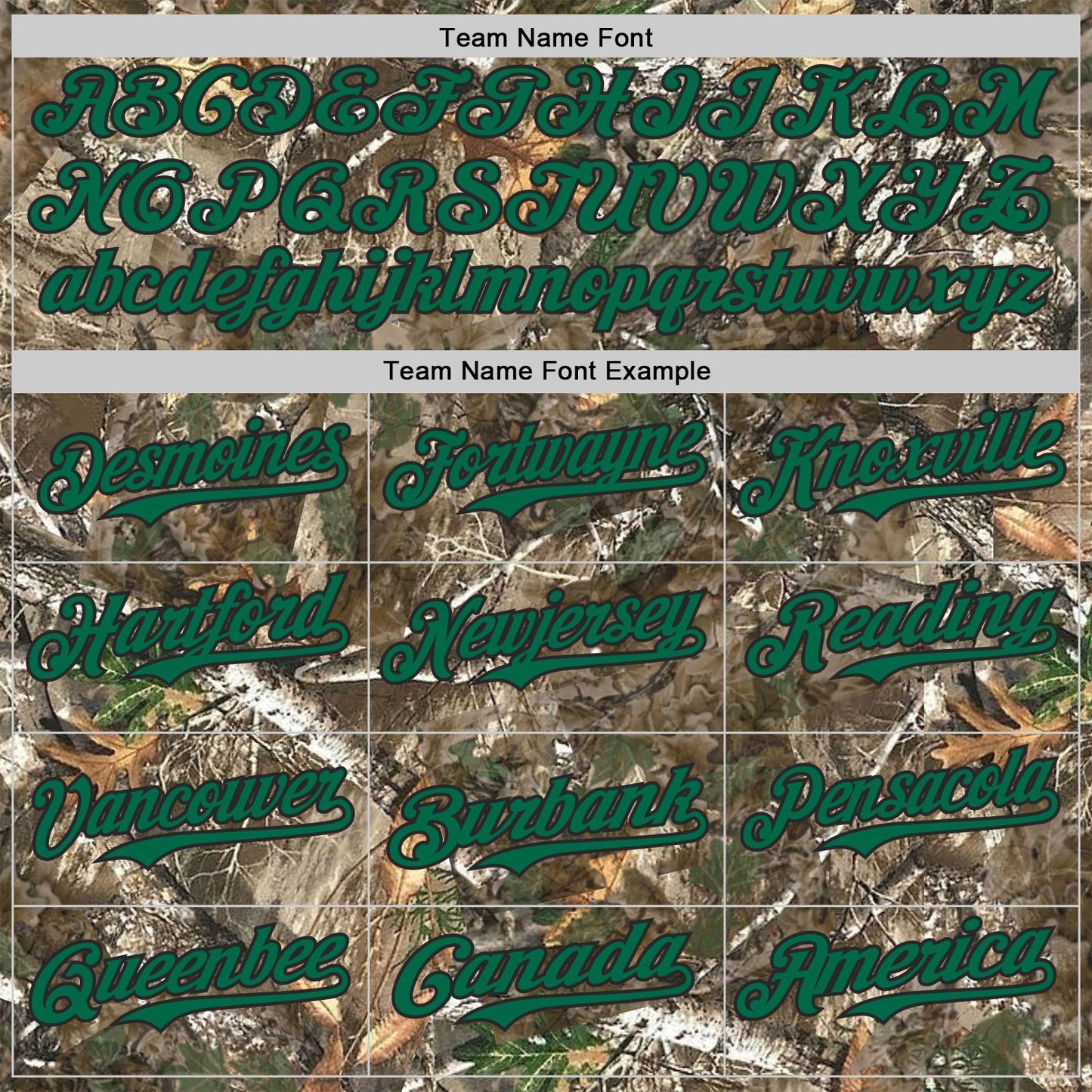 Custom Camo Kelly Green-Black Woodland Forest Camouflage Authentic Salute To Service Baseball Jersey