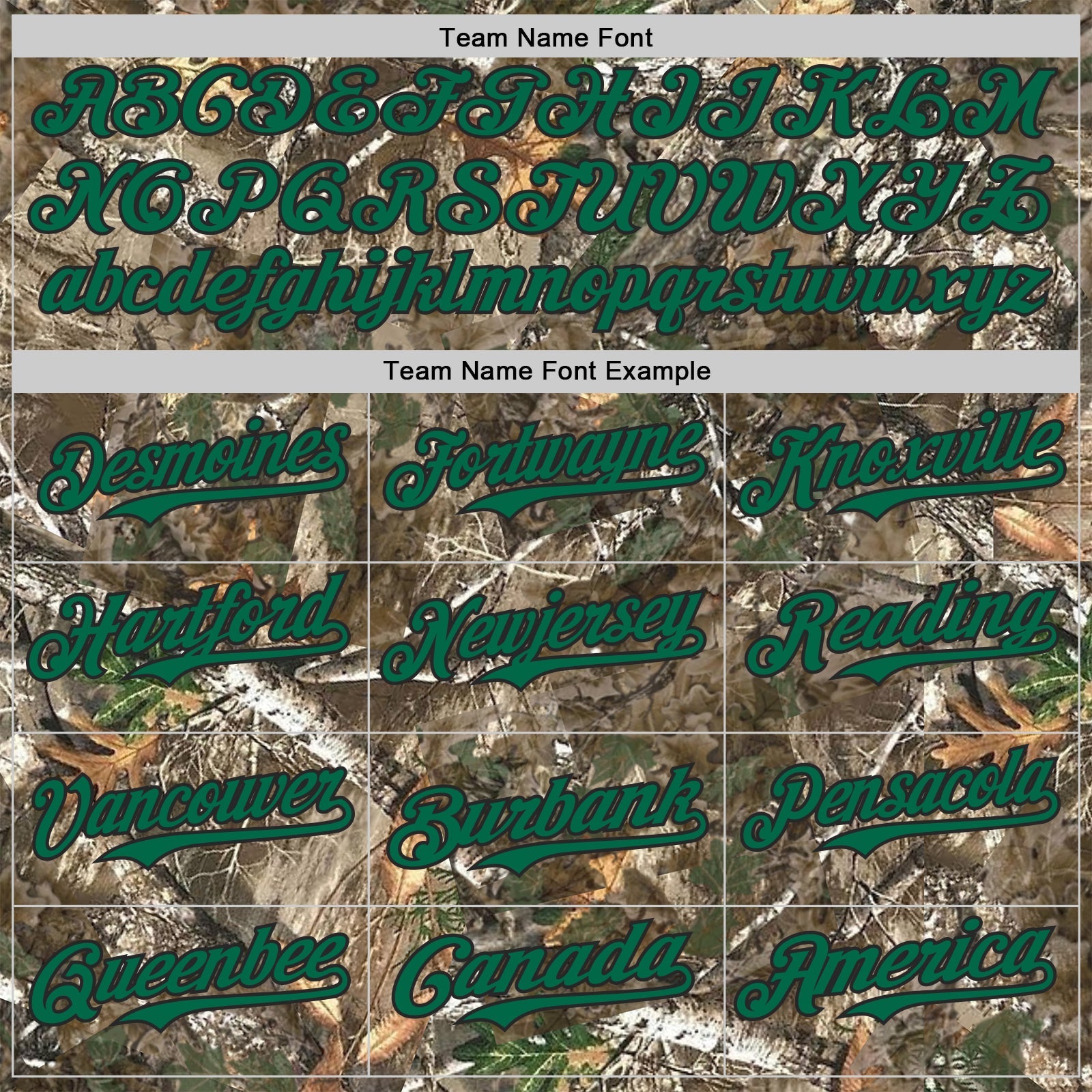 Custom Camo Kelly Green-Black Woodland Forest Camouflage Authentic Salute To Service Baseball Jersey