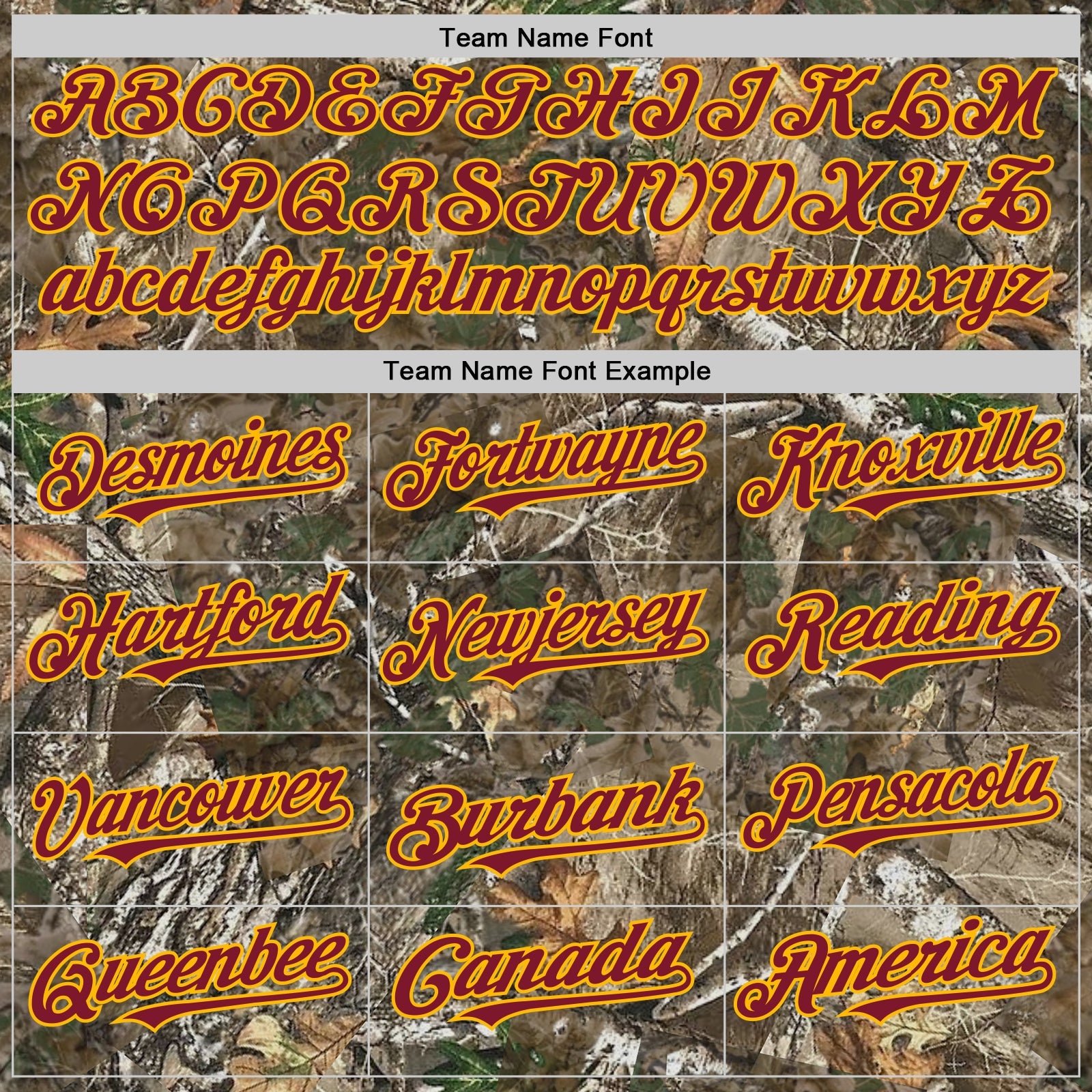 Custom Camo Crimson-Gold Woodland Forest Camouflage Authentic Salute To Service Baseball Jersey