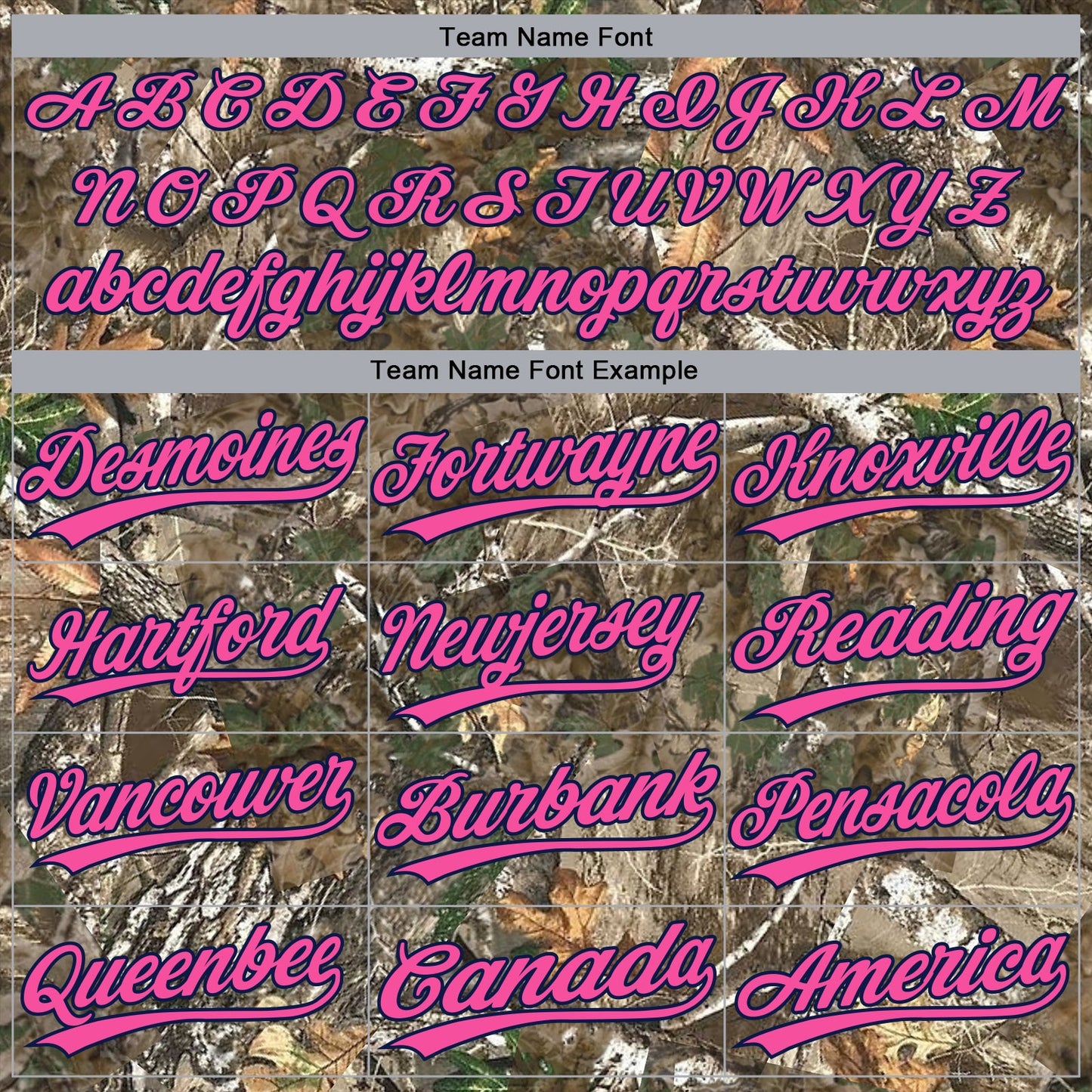 Custom Camo Pink-Navy Woodland Forest Camouflage Authentic Salute To Service Baseball Jersey