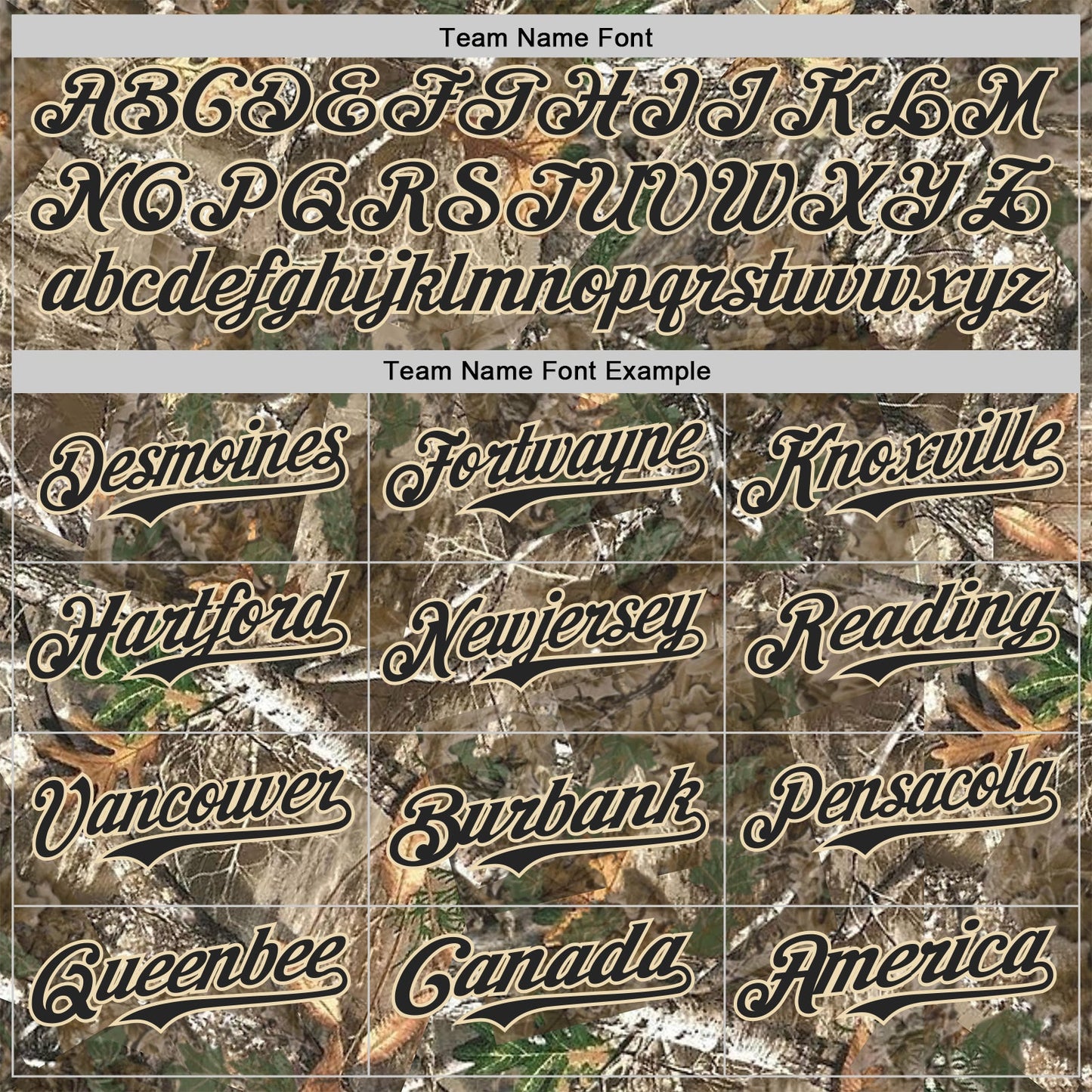 Custom Camo Black-Cream Woodland Forest Camouflage Authentic Salute To Service Baseball Jersey