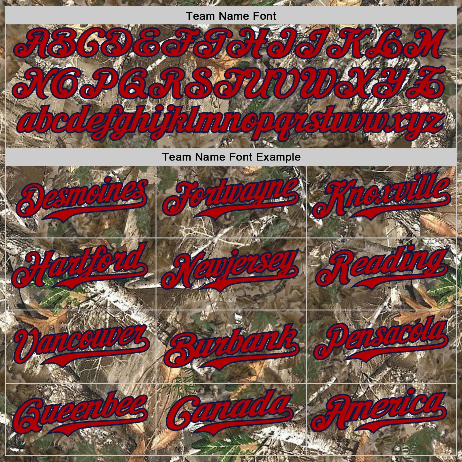 Custom Camo Red-Navy Woodland Forest Camouflage Authentic Salute To Service Baseball Jersey