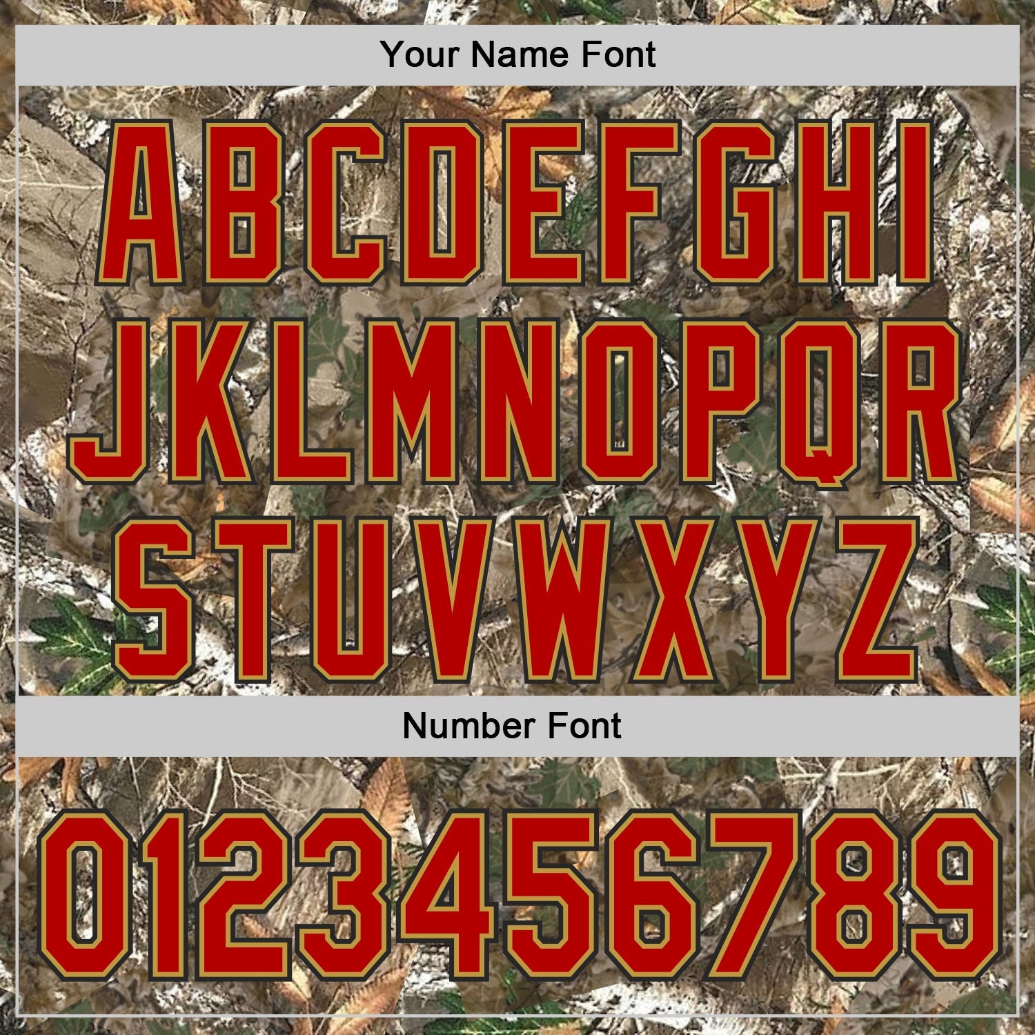 Custom Camo Red Old Gold-Black Woodland Forest Camouflage Authentic Salute To Service Baseball Jersey