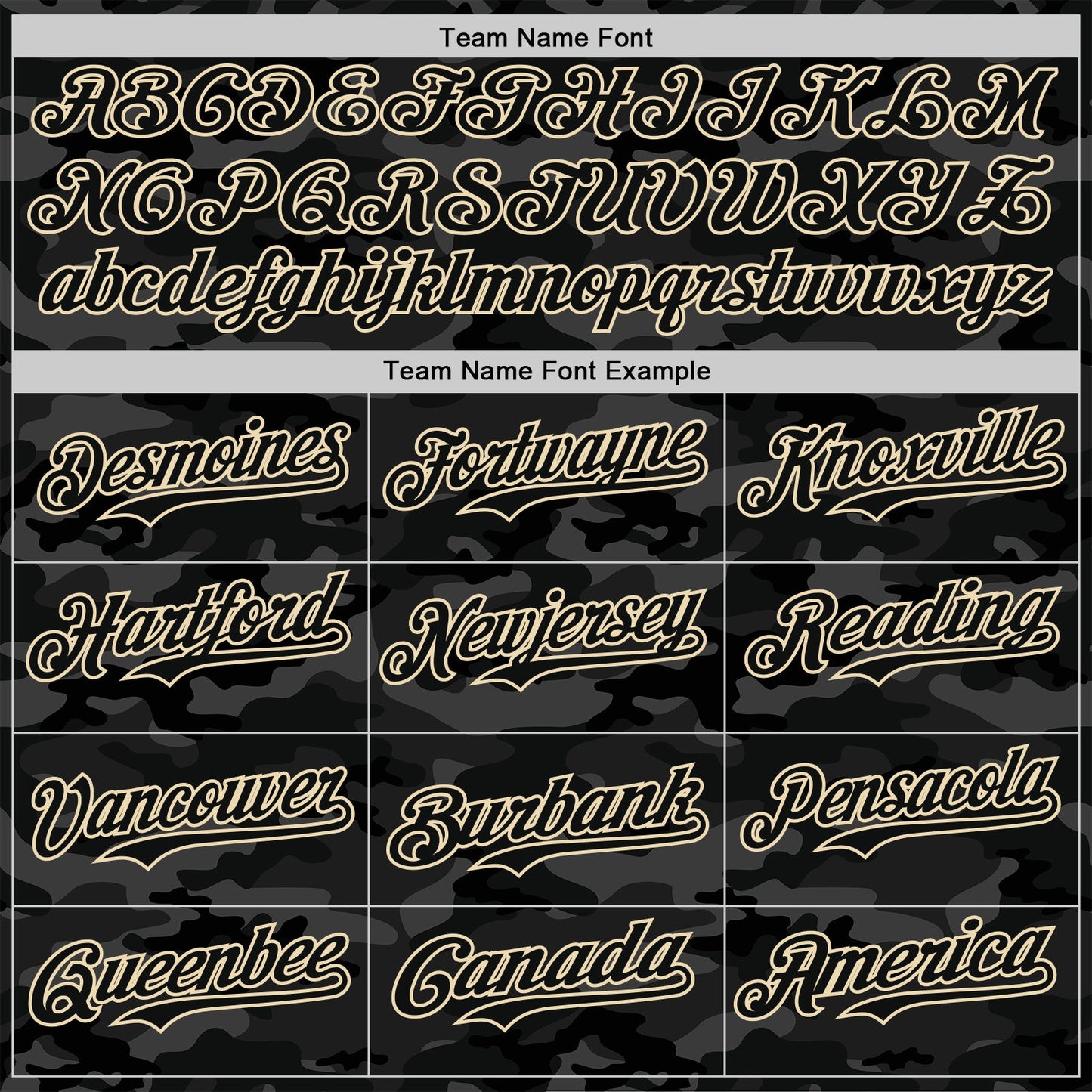 Custom Camo Black-Cream Dark Camouflage Tactical Style Authentic Salute To Service Baseball Jersey