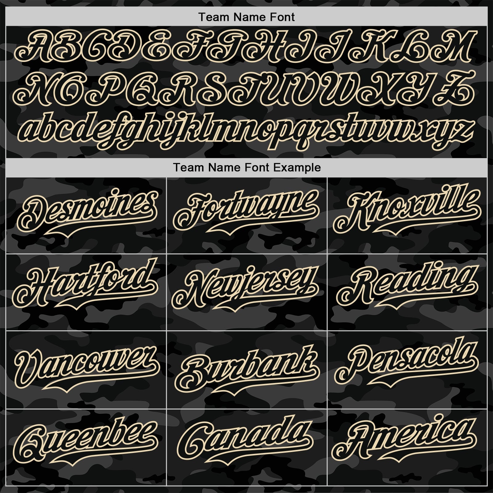 Custom Camo Black-Cream Dark Camouflage Tactical Style Authentic Salute To Service Baseball Jersey