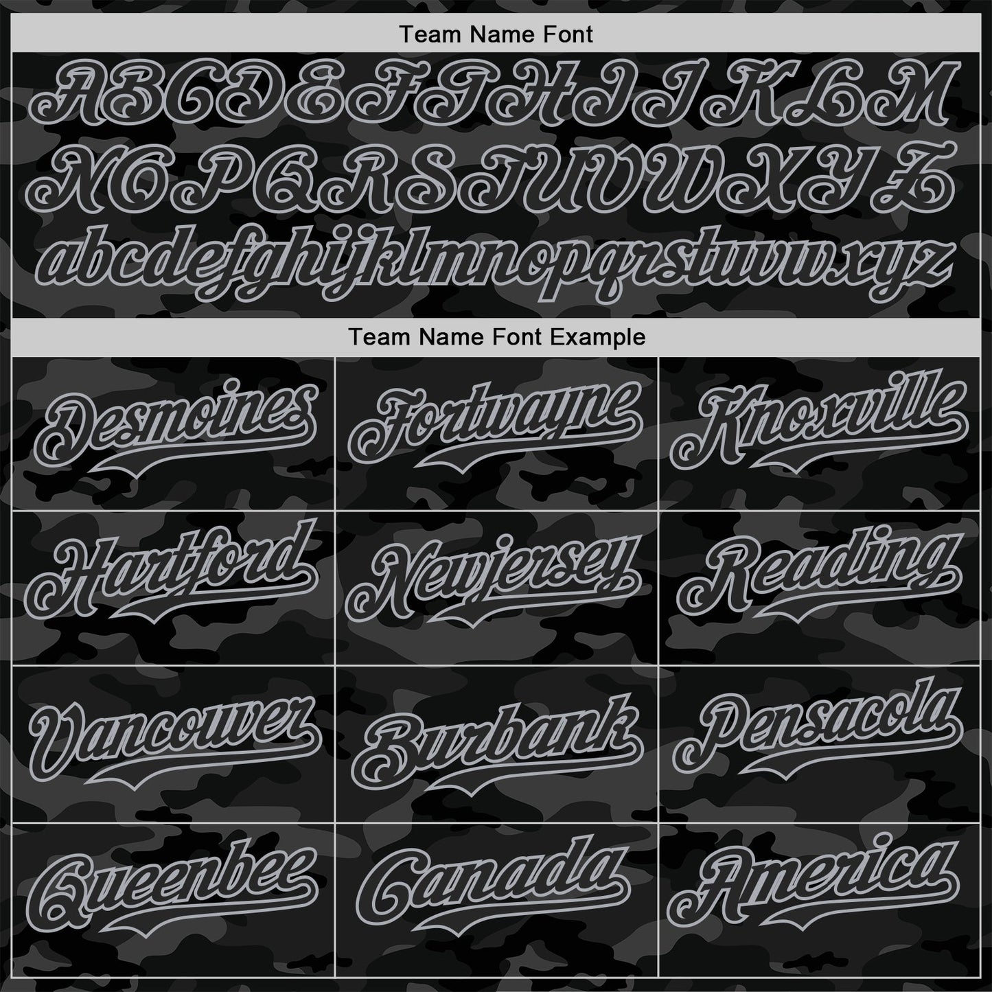 Custom Camo Black-Gray Dark Camouflage Tactical Style Authentic Salute To Service Baseball Jersey
