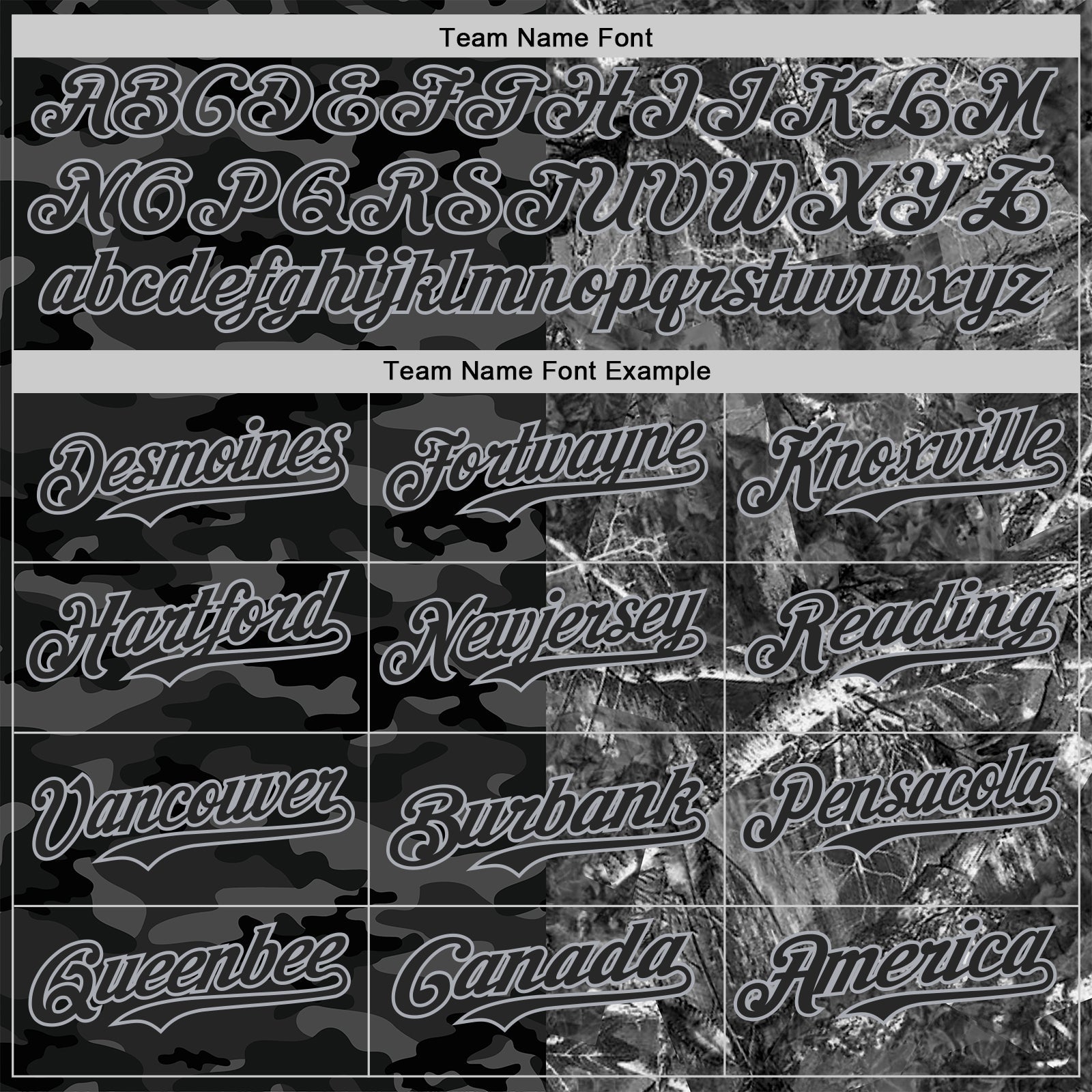 Custom Camo Black-Gray Woodland Forest Split Dark Camouflage Authentic Salute To Service Baseball Jersey