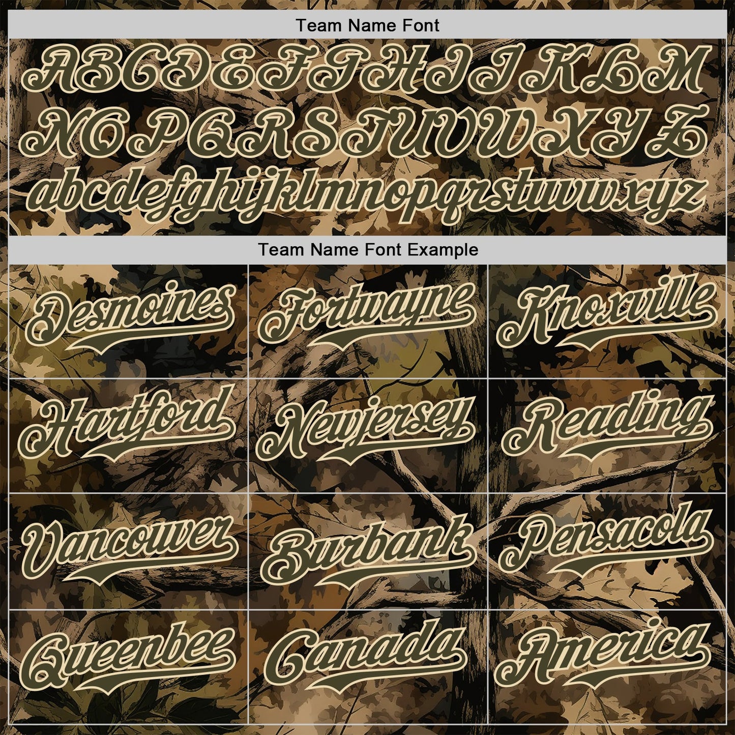 Custom Camo Olive-Cream Woodland Forest Tactical Camouflage Outdoor Leaf Authentic Baseball Jersey