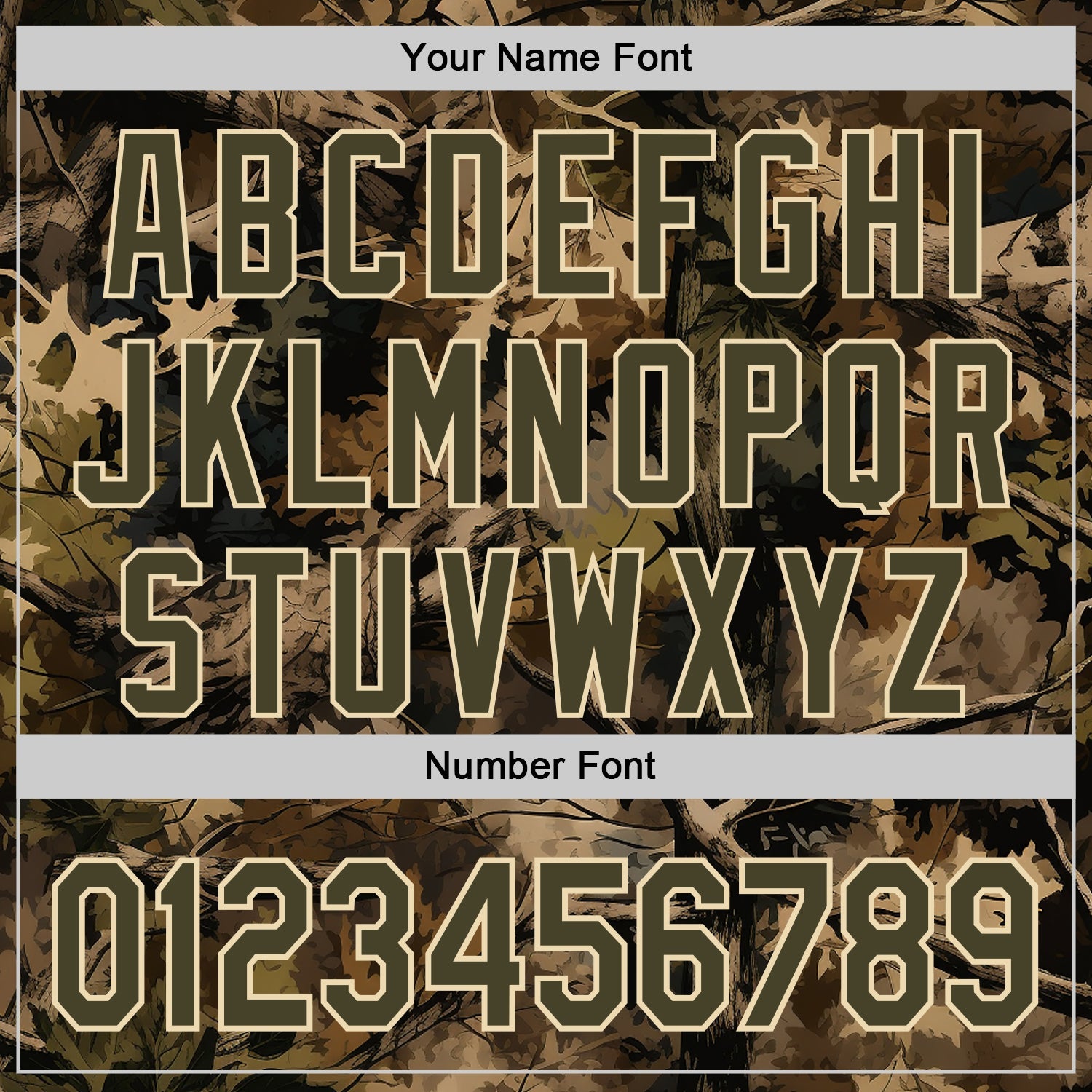 Custom Camo Olive-Cream Woodland Forest Tactical Camouflage Outdoor Leaf Authentic Baseball Jersey