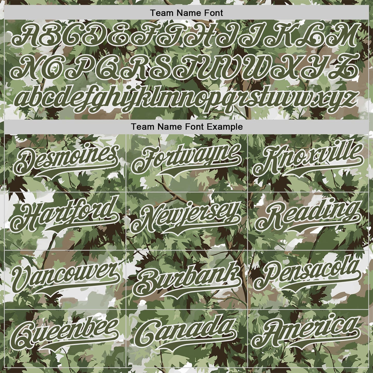 Custom Camo Olive-White Woodland Forest Tactical Camouflage Outdoor Leaf Authentic Baseball Jersey