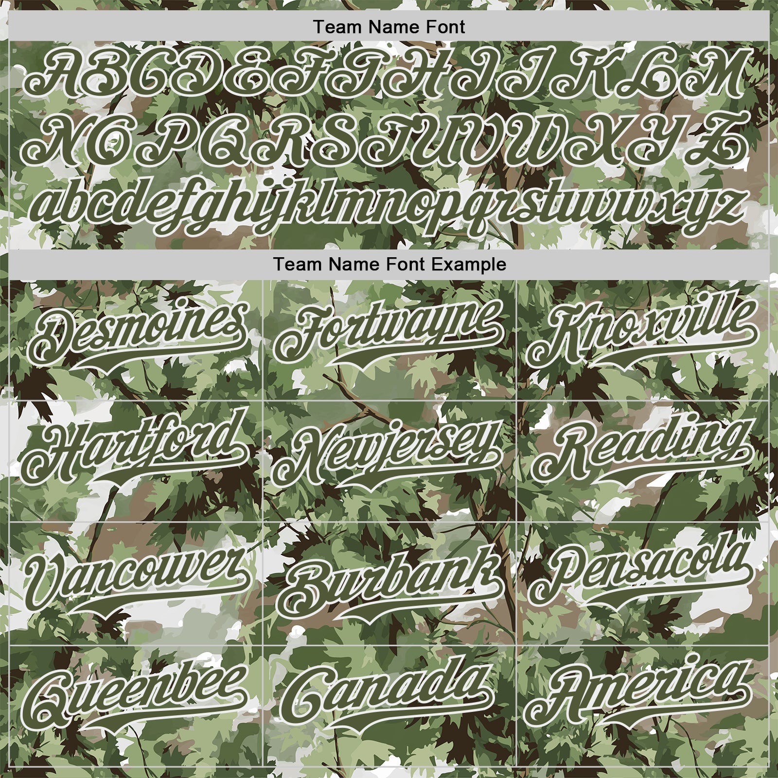 Custom Camo Olive-White Woodland Forest Tactical Camouflage Outdoor Leaf Authentic Baseball Jersey